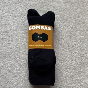 NWT Bombas Men's Classic Black Dress Sock Bundle - 4 pair- large